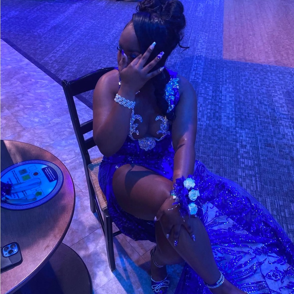 PROM DRESS Stunning Blue Evening Gown